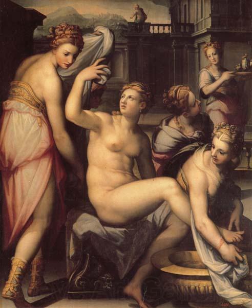 Naldini, Giovanni Battista Bathsheba Bathing Spain oil painting art